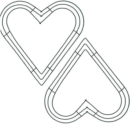 Amazon フラワーリースフレームハートワイヤーフレームメタルワイヤーリングホームバレンタインパーティーデコレーション2pcs 仏像 オンライン通販