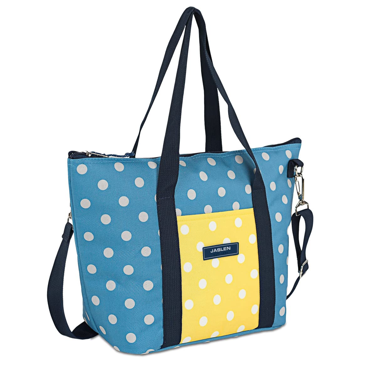JASLEN - Borsa Termica,Borsa Termica Porta pranzo. Borsa Frigo Grande - Borsa Frigo Rigida - Borse Termiche Porta Pranzo - Porta Pranzo 112053, Blue Jeans-Giallo : JASLEN