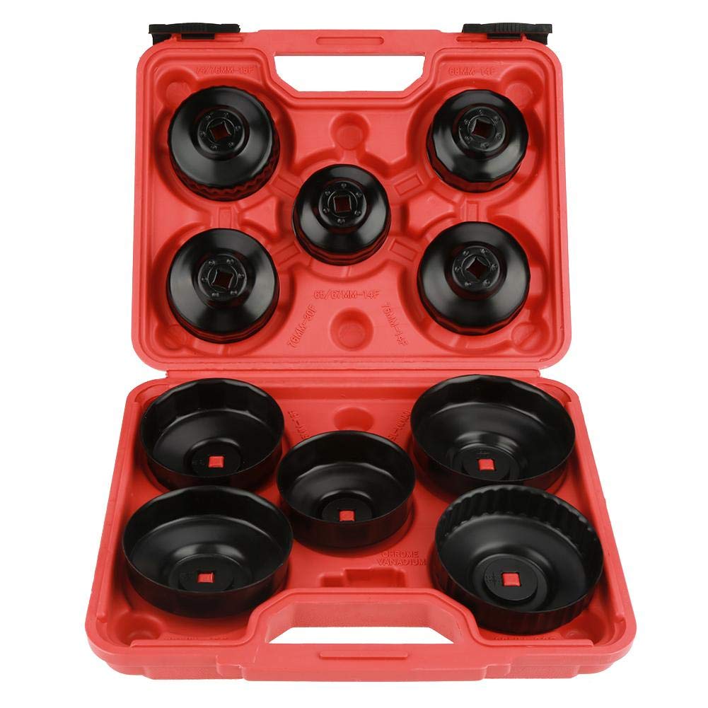 Oil Filter Wrench Set, 11pcs Universal Oil Filter Cap Wrench Set Oil Filter Sockets Removal Tool Kit