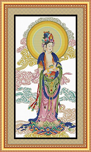 Amazon | クロスステッチ 刺繍キット 文殊菩薩（もんじゅぼさつ）観音