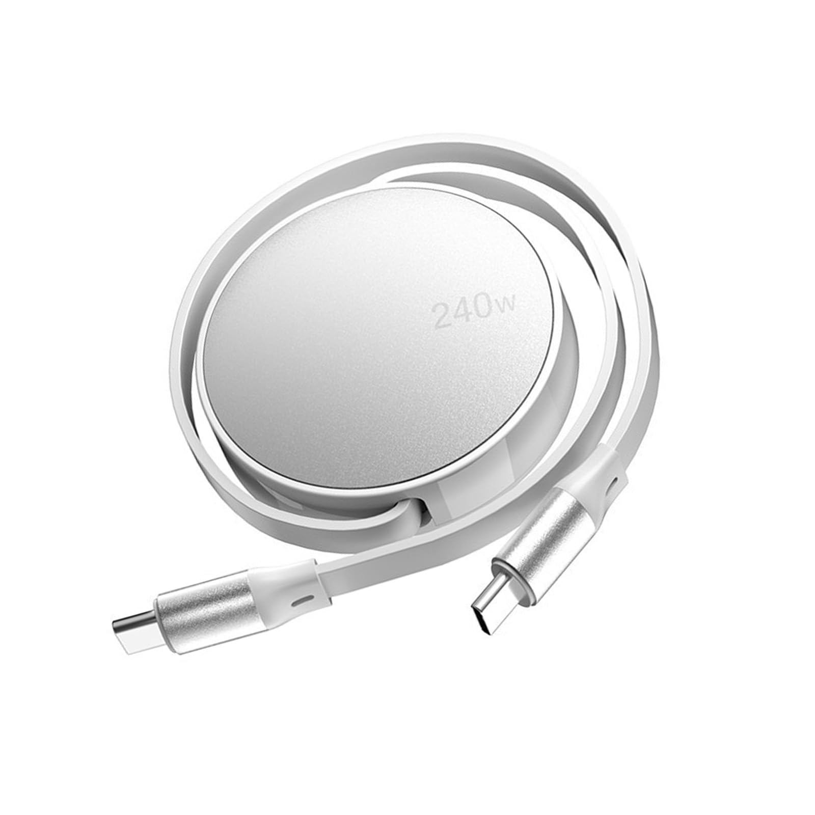 RGYBAO Retractable USB Type C Cable PD240W Fast Charging 480Mbps Data Transfer Adjustable Length Convenient Storage Design