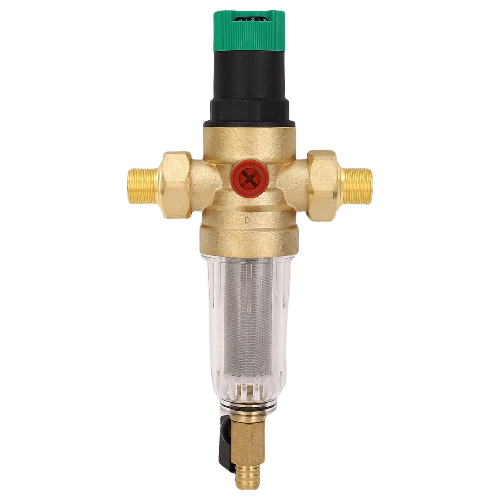 Home Reusable Brass Water Pressure Regulator with Meter for Precise