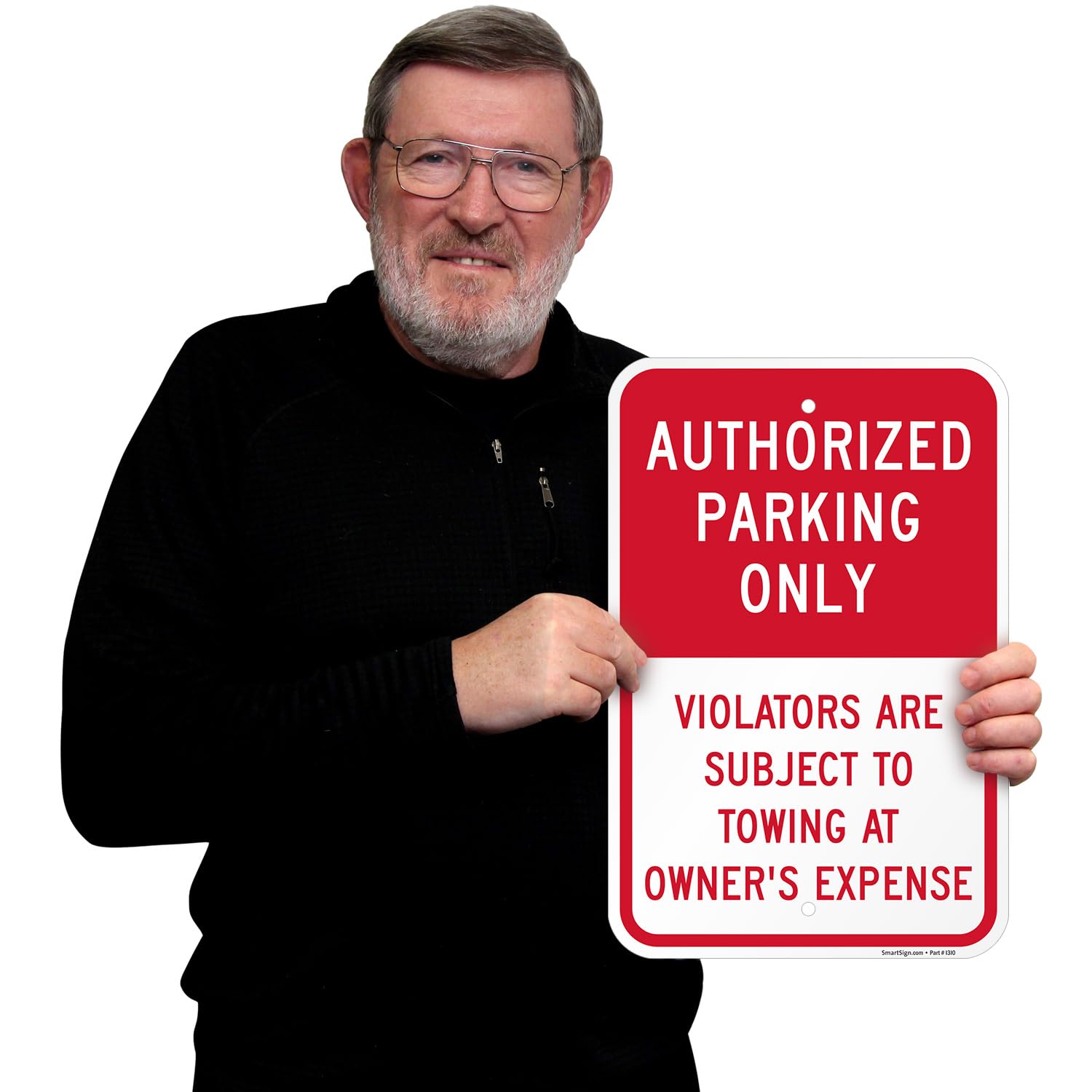 Authorized Parking Only Sign Violators Subject To Towing At
