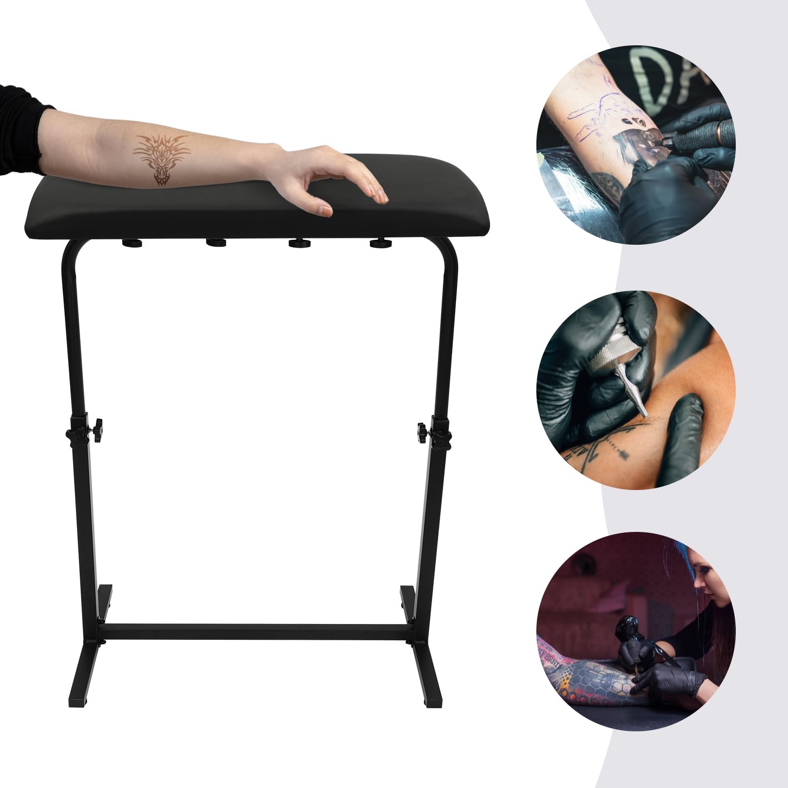 Tattoo Armauflage, Armlehne Armstütze, Tattoo-Armlehnenständer, Verstellbarer Armlehnen Tattoo Halter, Tattoo Stativ Wird für Studio Salon Tattoos Verwendet, 67-100cm