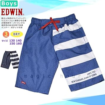 Amazon Co Jp 水着 男の子 海パン スイムウェア 子供 キッズ ジュニア ブランド 子ども みずぎ スイムパンツ サーフパンツ スイムウエア 男子 黒 青 130cm 140cm 150cm 160cm スポーツ アウトドア