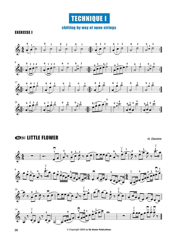 Violin position shifts: 36 pieces with position changes - Recueil + Enregistrement(s) en ligne