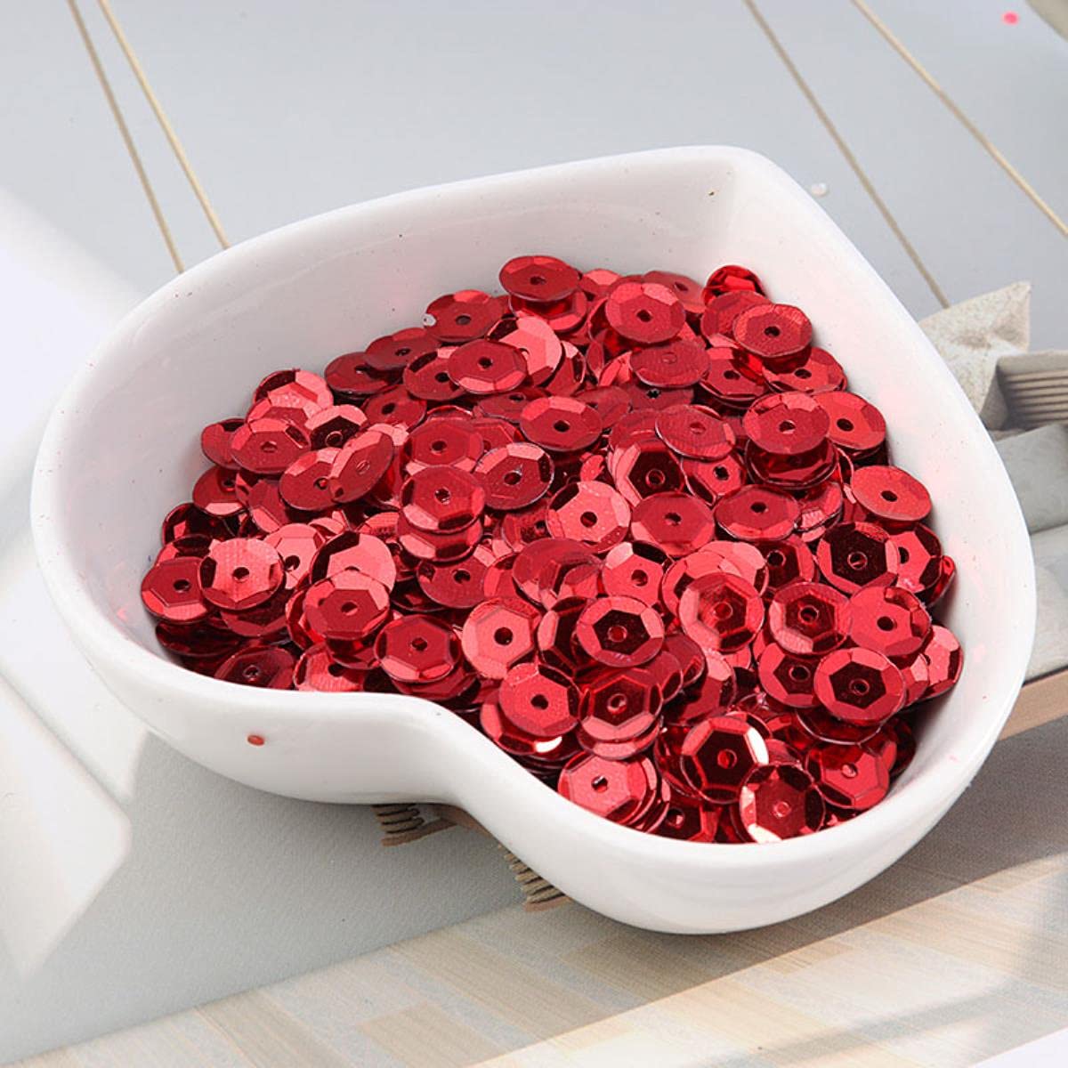 Paillettes PVC Ronde Multi Tailles 4mm à 10mm Pour Artisanat Et Décoration - Lot 10g Laser Or 10mm