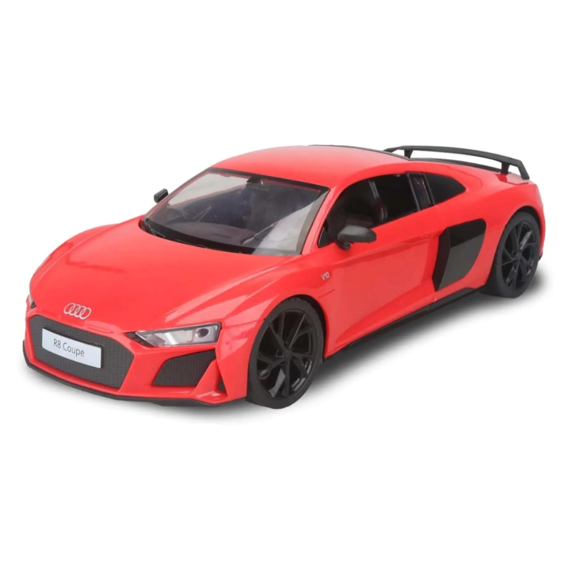 Dynatech Audi R8 Coupé RC Auto 1:14 Rosso | Veicolo telecomandato con controllo a 2,4 GHz e luci a LED | Divertimento da corsa per bambini dai 3 anni in su