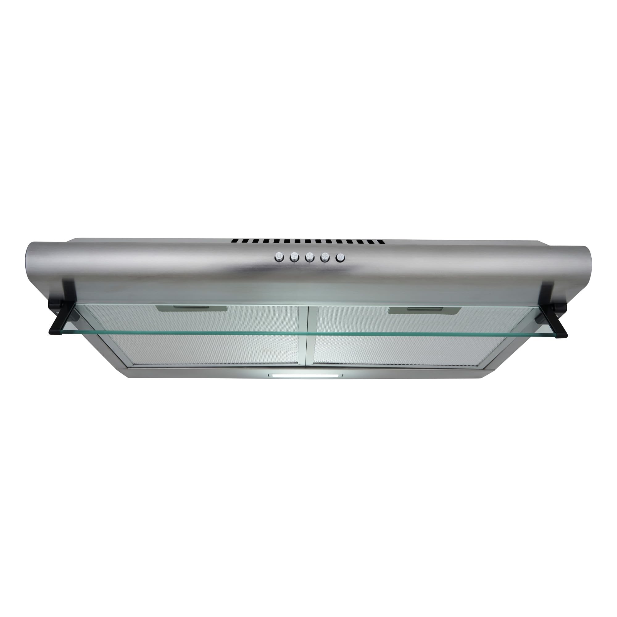Respekta Dunstabzugshaube Unterbau 60 cm Edelstahl Glasschirm Abluft Umluft 45-61 dB CH1259IXCN