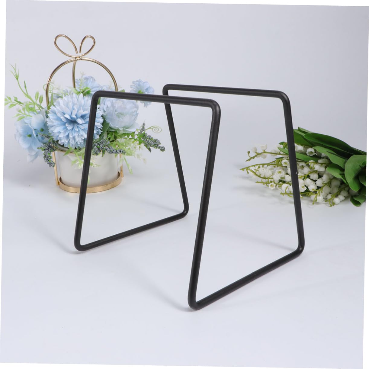 VINTORKY Coffee Dripper Stand Lightweight Metal Filter Rack for Brewing Coffee Elegant Black Design