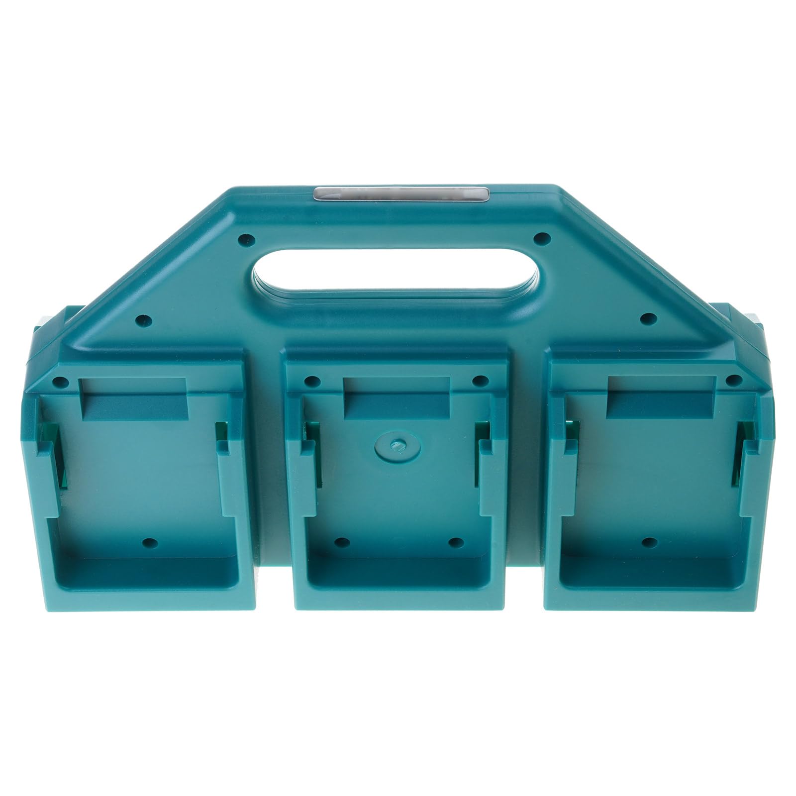 Whoasyst 6 Slots Green Battery Holder For 18V Tools Space-Saving Rack Organizes 4 Or 6 Cells Efficiently Space Saving Tool Organizers