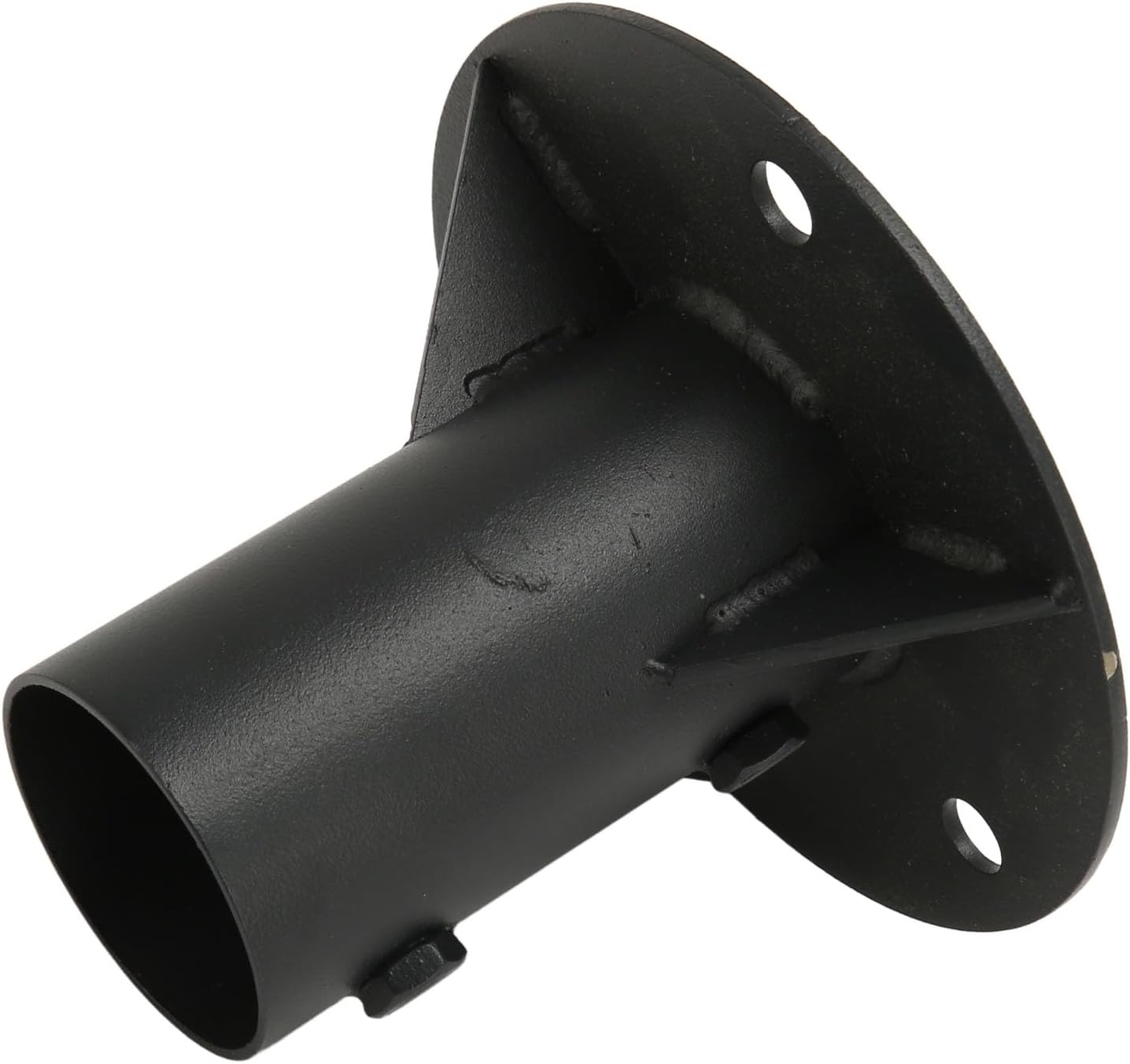 2 Round Flange Base, Steel Round Post Holder 1.88 OD Round Post Base Flange with Bolts for Fence Light Mailbox (65mm)