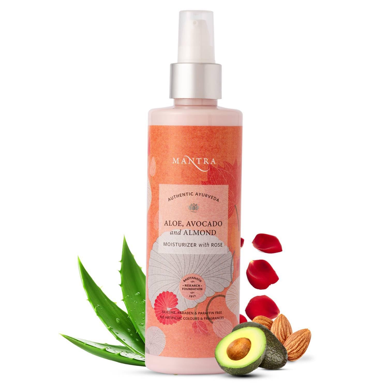 Mantra Herbal Aloe, Avocado and Almond Moisturiser With Rose - 100 ml | Instantly Moisturise Skin with Radient Look & Revives Senses with Rose Fragrances-picture-34