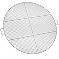 Stanbroil Fire Pit Cooking Grill Grate with 3 Support Bars - Outdoor Round BBQ Campfire Grill Grid - Camping Cookware - Stainless Steel, 36 Inch