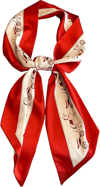 Purse Scarf For Handbags Head Scarves For Women's Hair Bags Scarfs Long Skinny Scarves Fashion Silky Headbands Accessories