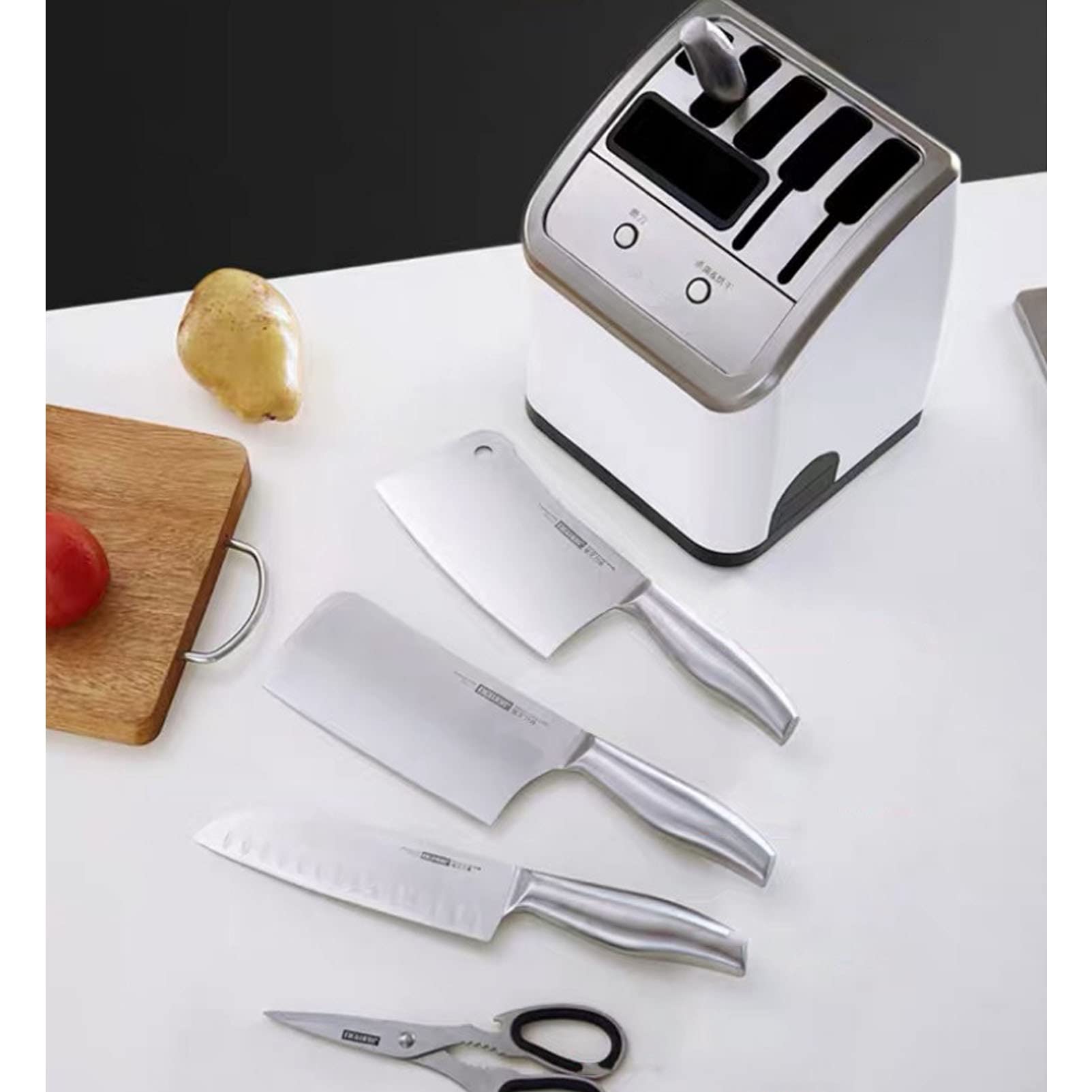 CGF- Máquina de Palillos de Tenedor de desinfección, Cuchillo de desinfección, Tabla de Cortar Ultravioleta, Palillos, Almacenamiento de Cuchillos, se Separa para una fácil Limpieza, Ahorra Espacio
