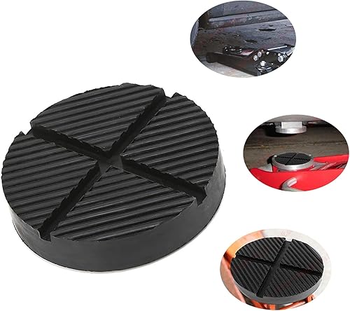 Miniatura 5 de 1 bloque de goma de soporte para gato de piso de automóvil, clip adaptador de almohadilla de disco ranurado en cruz, abrazadera de soldadura lateral