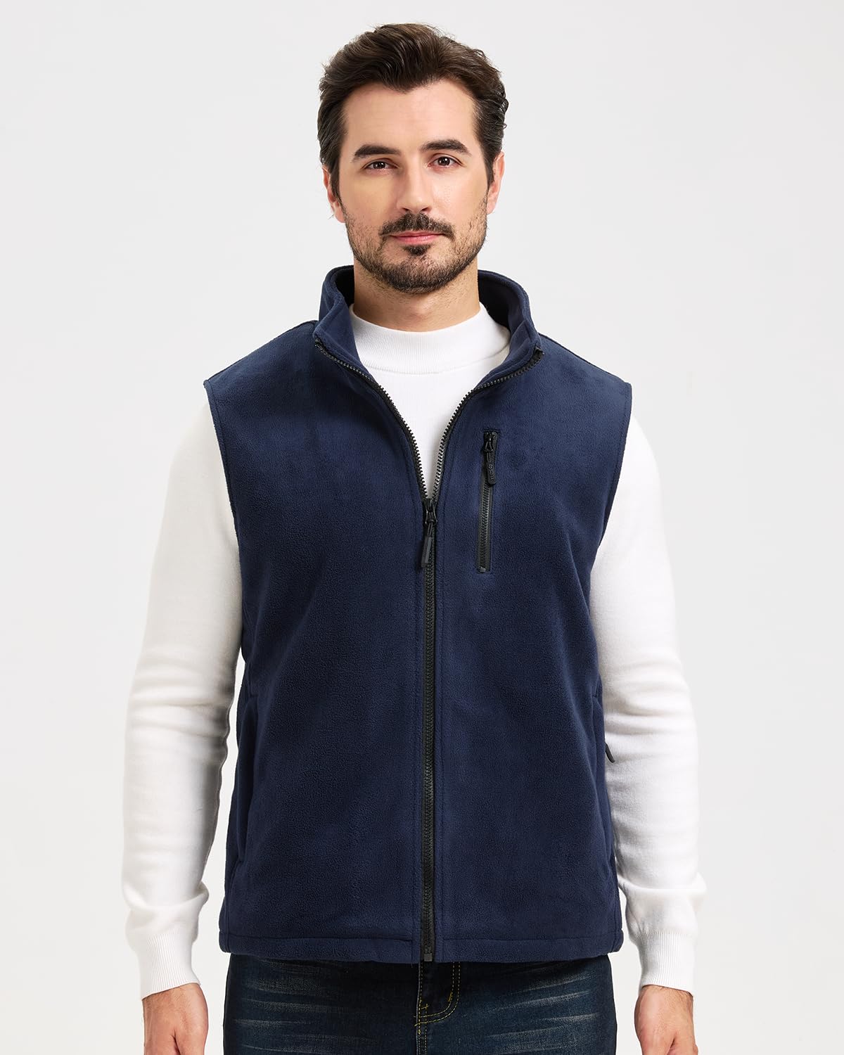 Gilet Chauffant Homme avec Batterie, Veste Chauffante Sans Manche, 6 Zones de Chaleur Hiver
