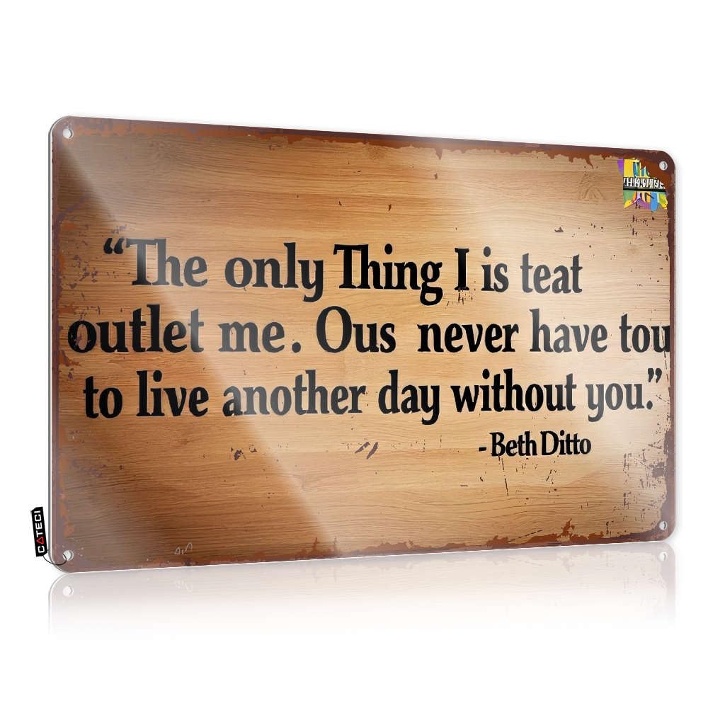 Fzfn Colour Fall Door Decorations Premium Funny Wall Signs - The Only Thing I Is Teat Outlet Me. Ous Never Have To Live Another Day Rustic Wall Art Ideas Easy Hang For Farm(20X30cm)