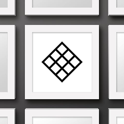 Miniatura 3 de Trends International Gallery Pops Naruto Shippuden - Arte de pared con símbolo de clan Hatake, versión enmarcada blanca, 12 x 12 pulgadas