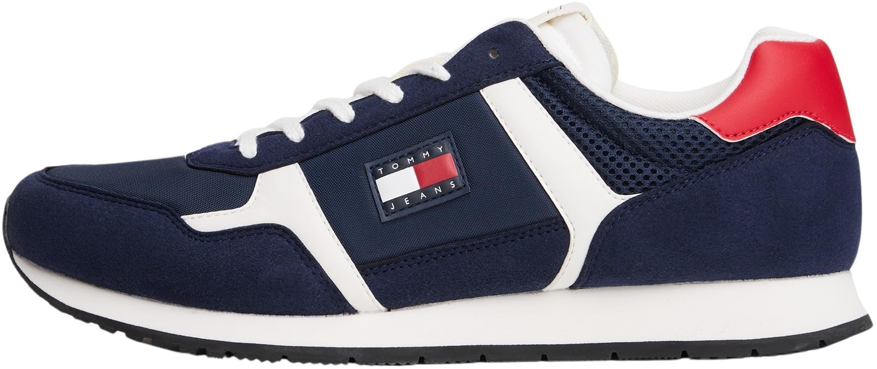 Tommy Jeans Men’s Casual Low Top Runner Trainers, Blue (Dark Night Navy), 7