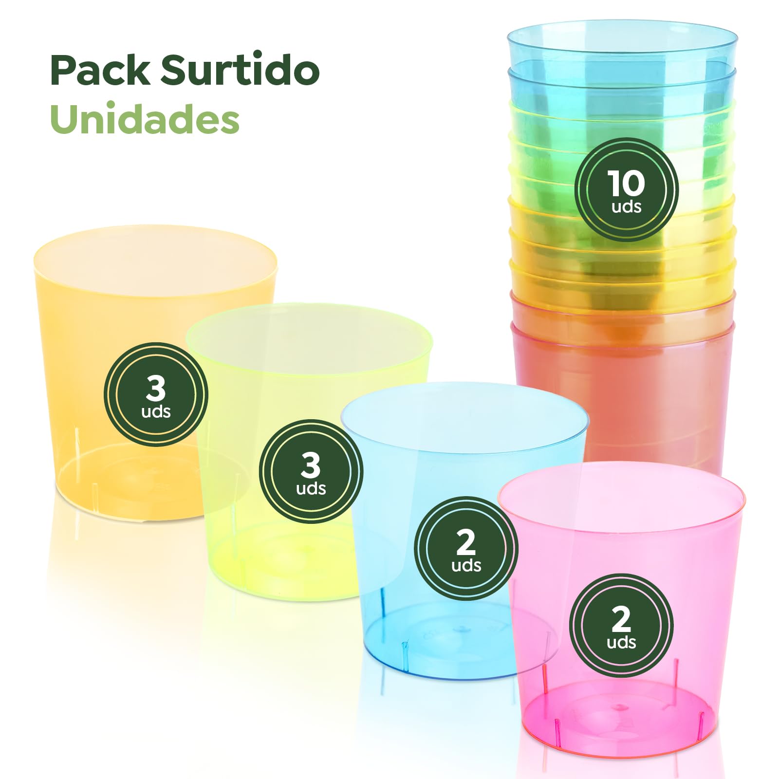 30 Unit Gobelets Plastique Réutilisables, Répétable Verre Tasses 480Ml