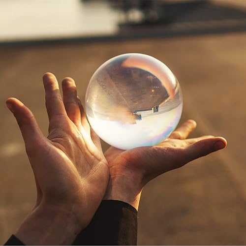 Miniatura 4 de Kathfly Bola de malabarismo de contacto de acrílico, pequeña bola de malabarismo transparente con bolsa para principiantes, manos pequeñas, cosplay,