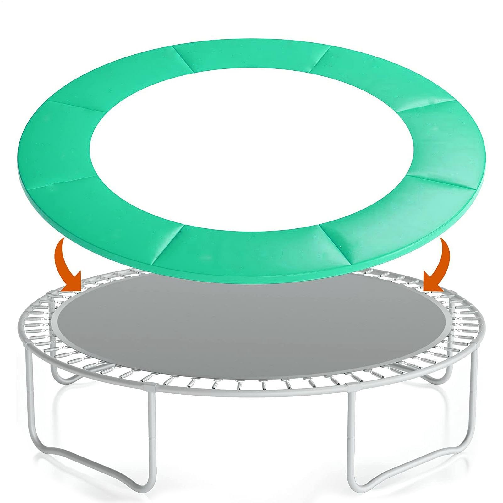 Tappetino di ricambio per trampolino, 1,8 m, copertura rotonda per trampolino, tappetino impermeabile per sport all'aperto, accessori protettivi per ragazzi, ragazze, studenti, e allenamento | Attrezzatura Protettiva Esterna per Bambine, Giochi e Asilo