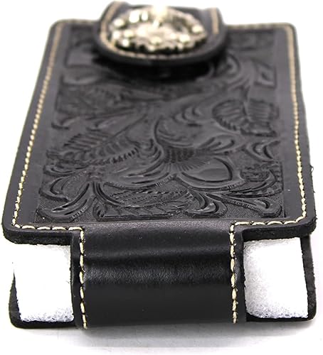 Miniatura 5 de West Star - Funda universal de cuero para teléfono celular con trabilla para cinturón, cierre magnético, 6 x 3 pulgadas, 342A Longhorn BK