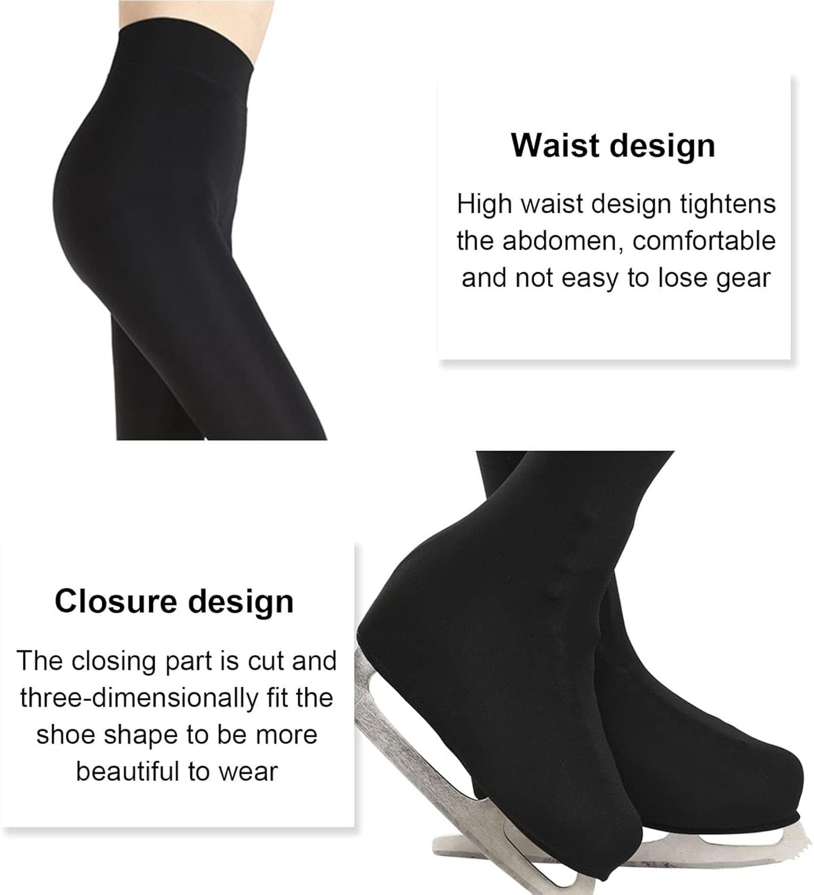 Pantalons De Patinage Artistique Élasticité Polaire Chaude Pantalon De Patinage D'entraînement De Patinage Artistique Dames Pantalon De Patinage Artistique