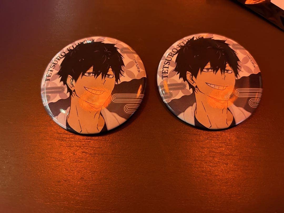 Amazon | ハイキュー 黒尾鉄朗 極楽湯 缶バッジ | アニメ・萌えグッズ 通販