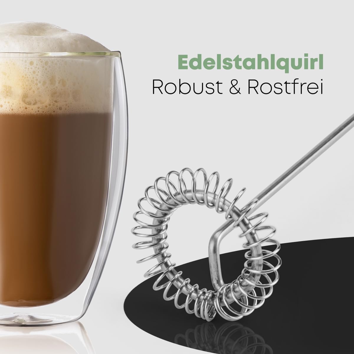 Clatronic MS 3089 Milk Frother Battery Operated Stainless Steel 
