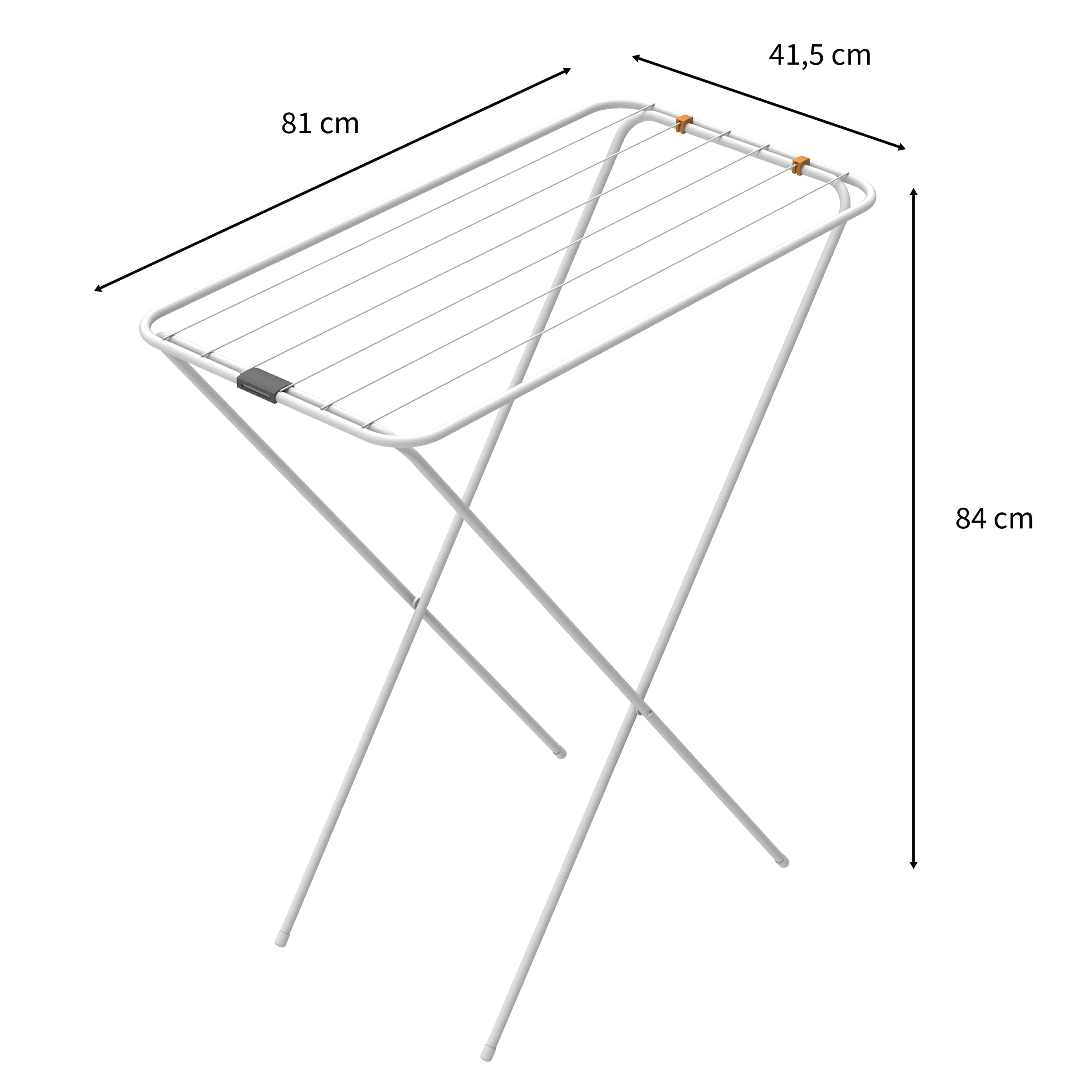 Rörets Suszarka do bielizny Rapid Biały – 81x41,5x84 cm – 7 m powierzchni suszenia - Design i jakość od najmocniejszej szwedzkiej marki suszarek, dla odzieży