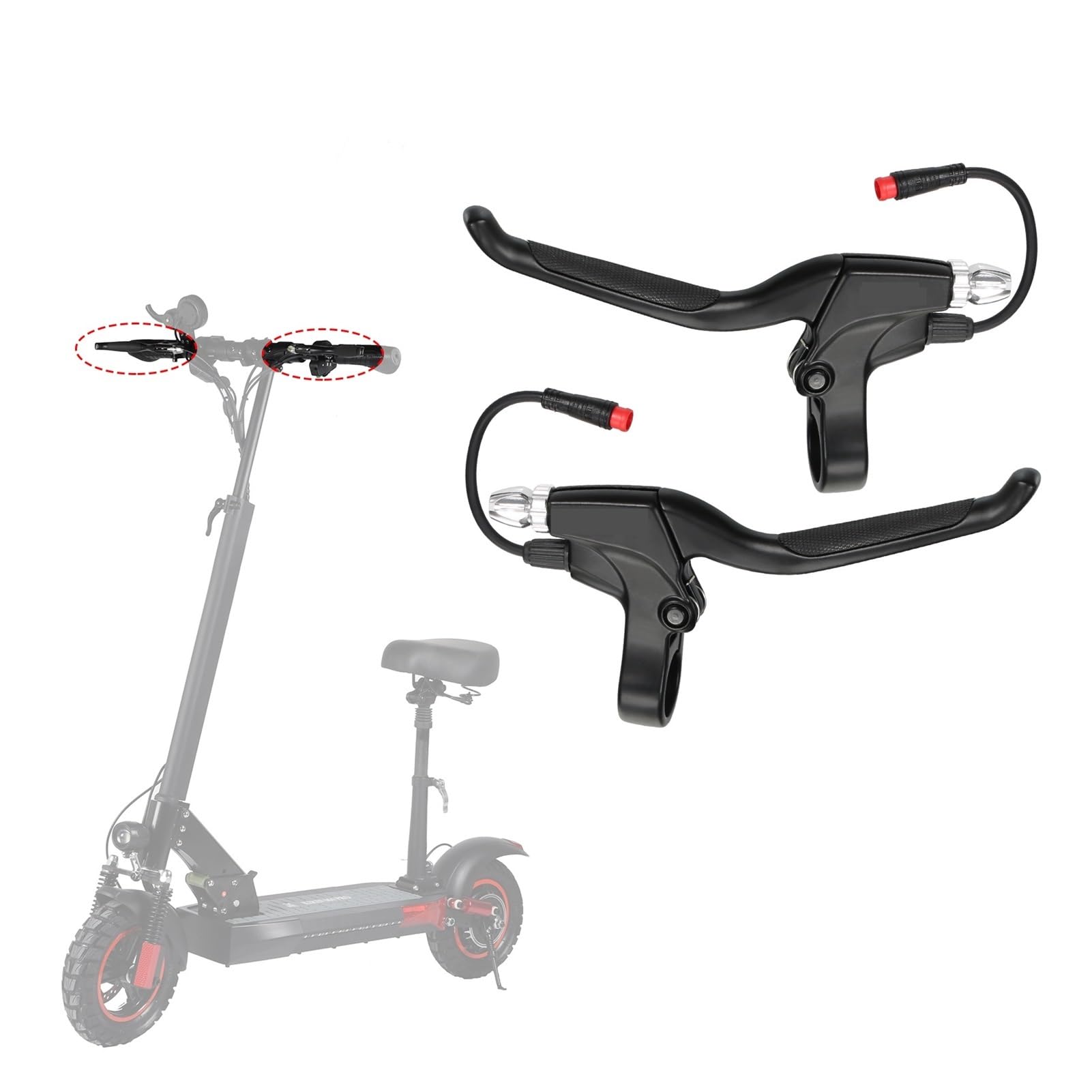 Parti di Scooter elettrici Leva del Freno for Monopattino Elettrico Compatibile con Kugoo M4 PRO Kick Scooter, Maniglia di Ricambio in Lega di Alluminio, Leve della Frizione