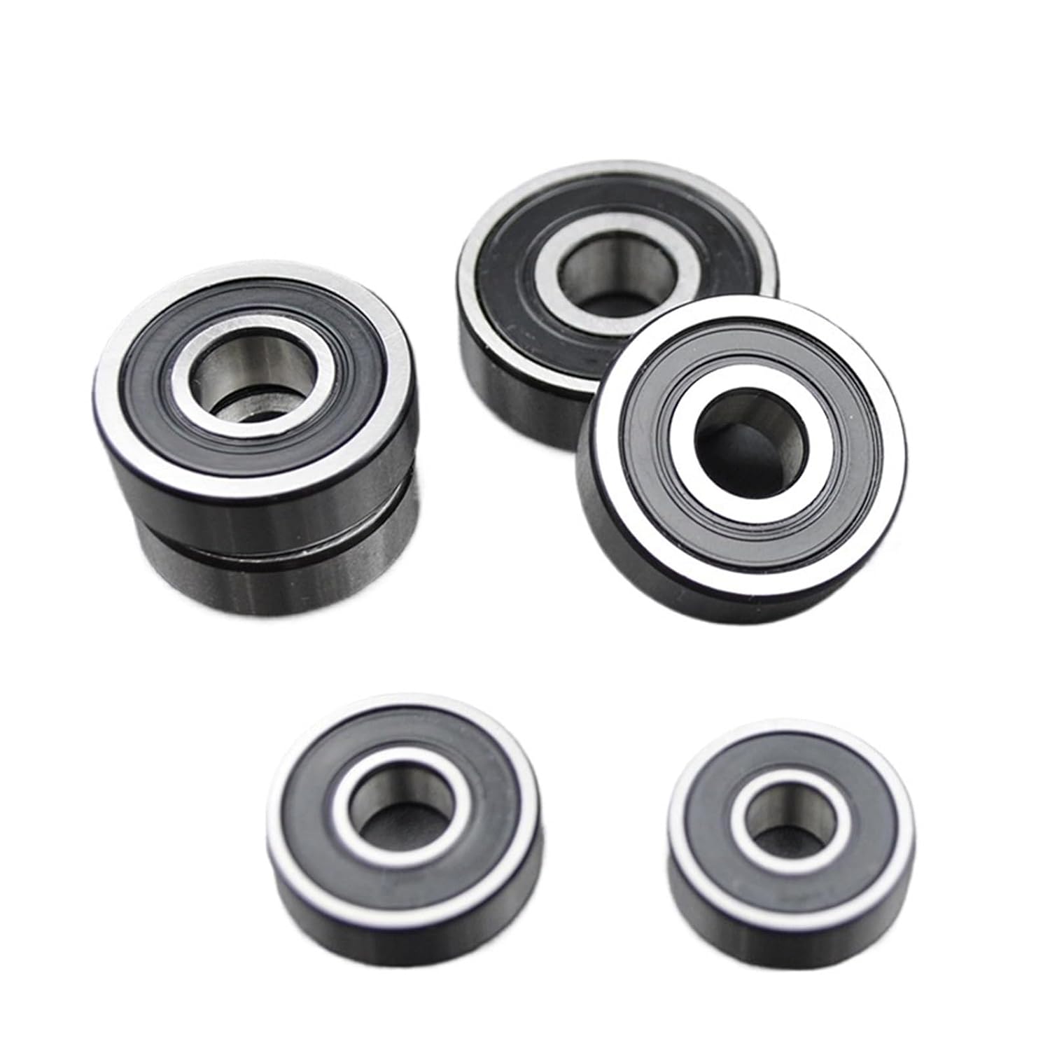 10Pcs 100Pcs 608 606 607 609 625 626 627 628 2RS DDU Bearings Bore 5mm 6mm 7mm 8mm 9mm Roller Wheel Lubricated Sealed Bearing(625 2RS Premium,100Pcs)