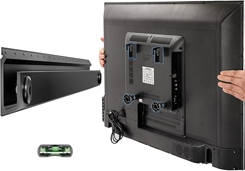 Soporte de pared para TV sin pernos, soporte de TV sin taladros para TV de 22 a 55 pulgadas, soporte de TV sin tachuelas para paneles de yeso de