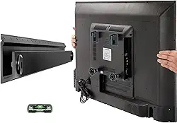 Suporte de parede para TV sem parafusos, sem furadeira, suporte para TV de 56 a 55 polegadas, suporte para TVs sem parafusos de drywall com instruções claras, suporte para TVs de baixo perfil com