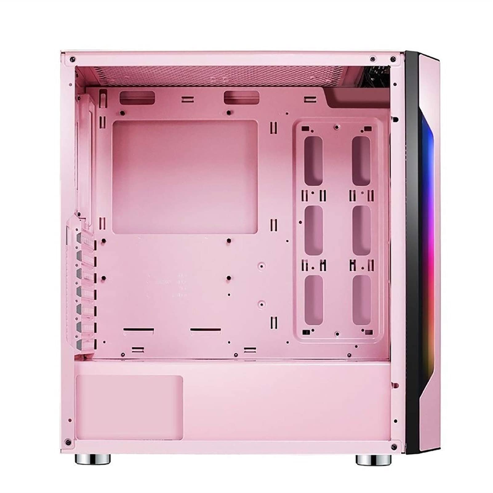 Mid-Tower Gaming Case, E-ATX/ATX/M-ATX/ITX PC Gaming Computer Case, W Pełni Przezroczysty Panel Boczny, 6 Pozycji Wentylatora, Chłodzenie Wody Do Wody