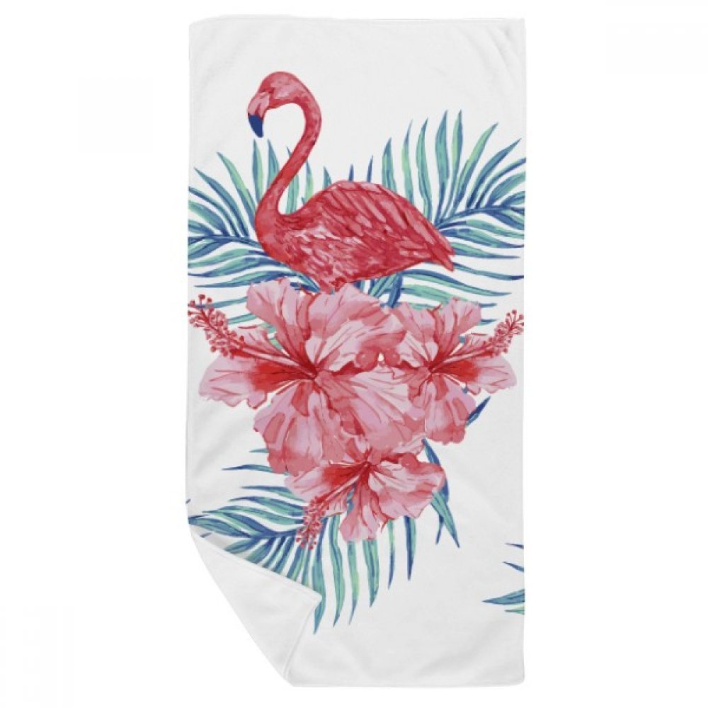 Serviette de toilette flamant rose idéale pour le sport et le spa