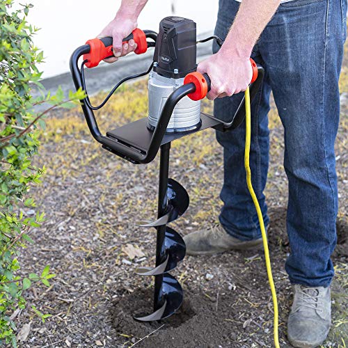 XtremepowerUS 1500W Electric Post Hole Digger Earth Auger Dig Hole Fence Post Hole Digging, Tree Planting with 6" Digging Auger Bit Set, 3/4" Shaft by XtremepowerUS - Used condition - US$141.26
