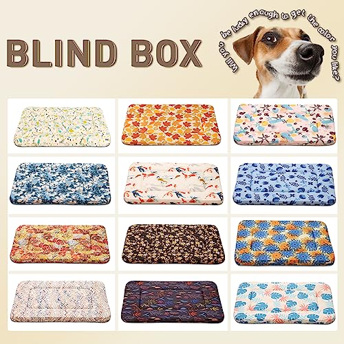 Magic Dog Random Color Medium Dog Bed Dog Crate Bed Crate Pad Super Soft Pancake Style Dog Bed Mat For Medium Dogs, Ideal For Pet Beds Machine Wash And Dryer Friendly, 28-Inch #TOP1