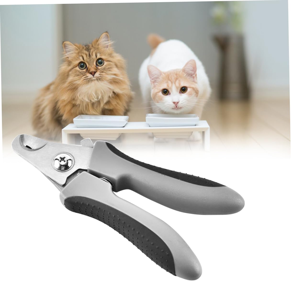 Mikikit Pet Nail Clipper for Dogs Cats Sharp Claw Cutter with Ergonomic Design Safe Grooming Scissors for Easy Nail Trimming Random Color Random Color