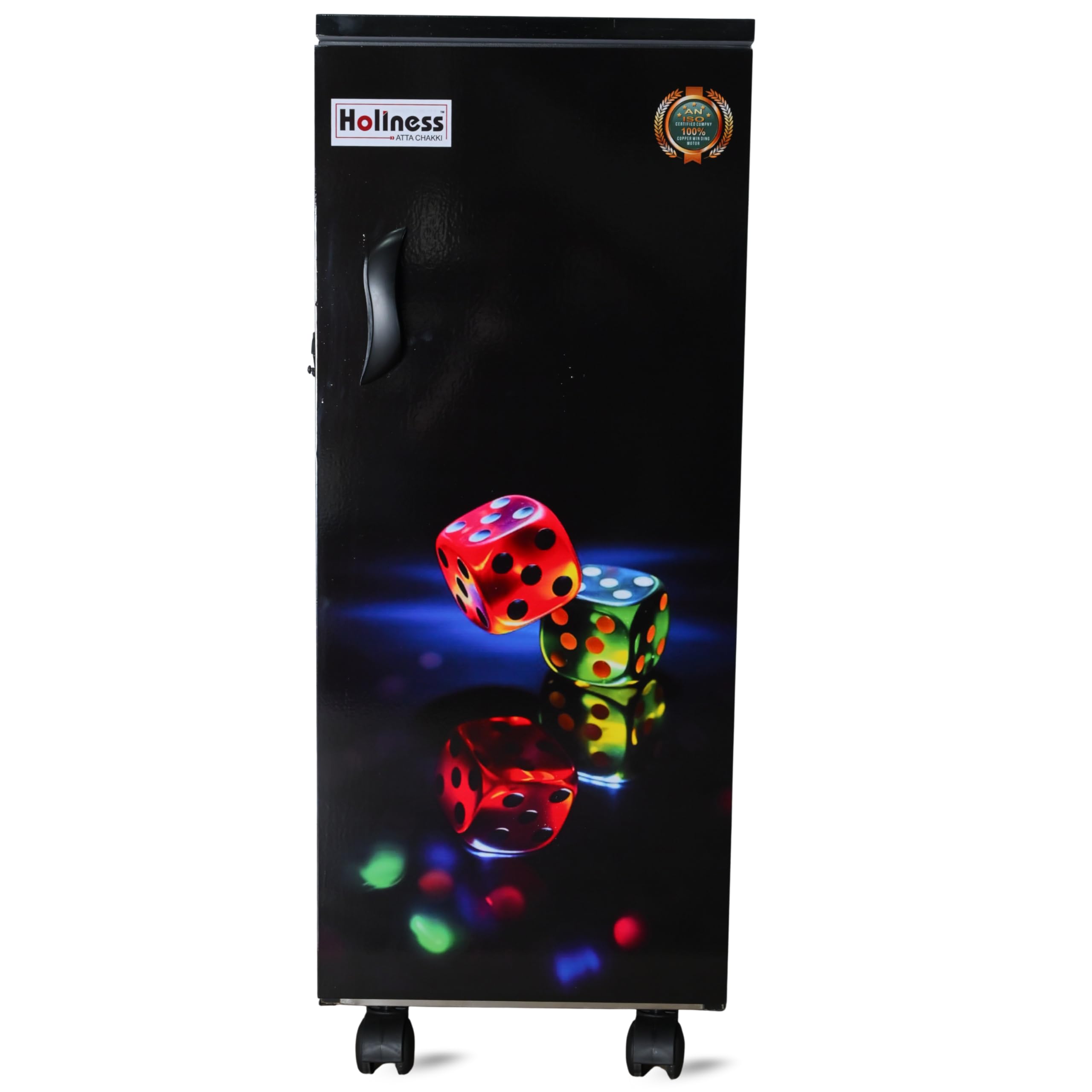 holiness 2in1 neon cube fully automatic domestic gharghanti atta chakki | 1hp flour mill machine for daily grinding at home | 8 to10kg/hr specially for masala & grains grinding aata maker|