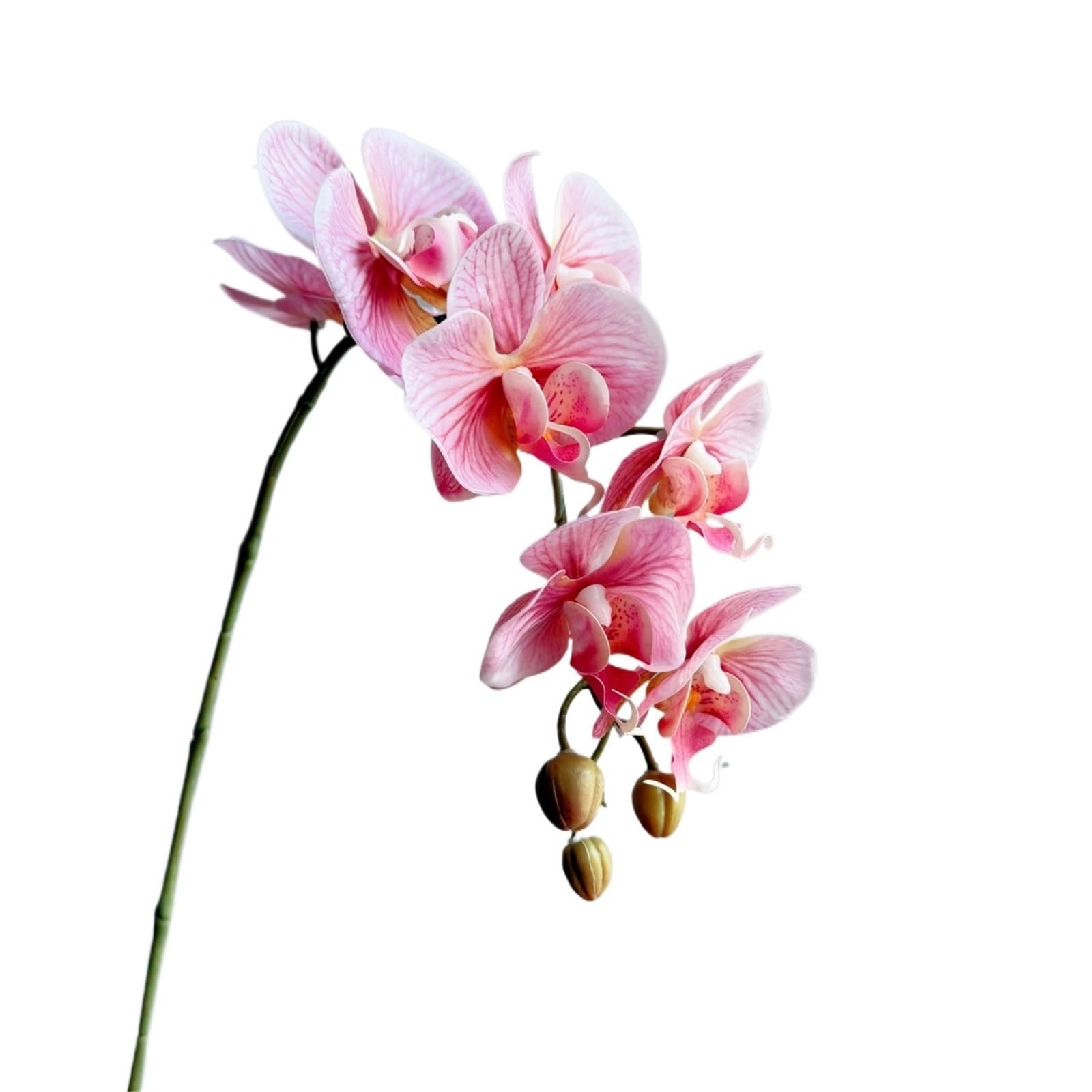 Artificial Orchid 4Pc Artificial 7Head Latex Butterfly Orchids Flowers