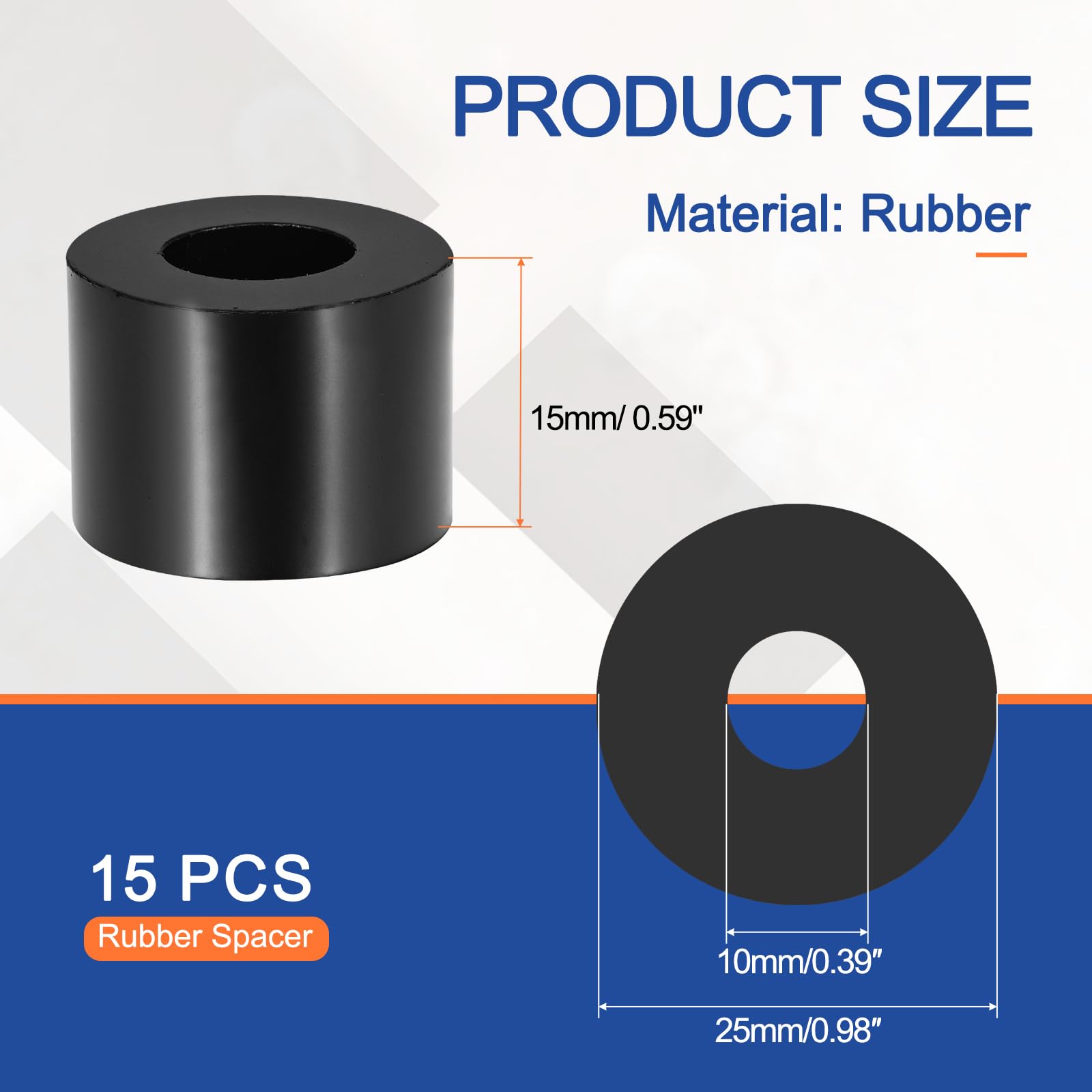 YELARXI Multi Purpose Rubber Spacer - Image 2