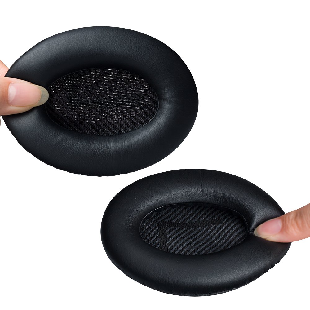 Kit Cuscinetti Auricolari Neri Bose Quietcomfort 35 Qc35 Cuffie Cuscinetti Tazze Di Ricambio 87123574 - Foto 2