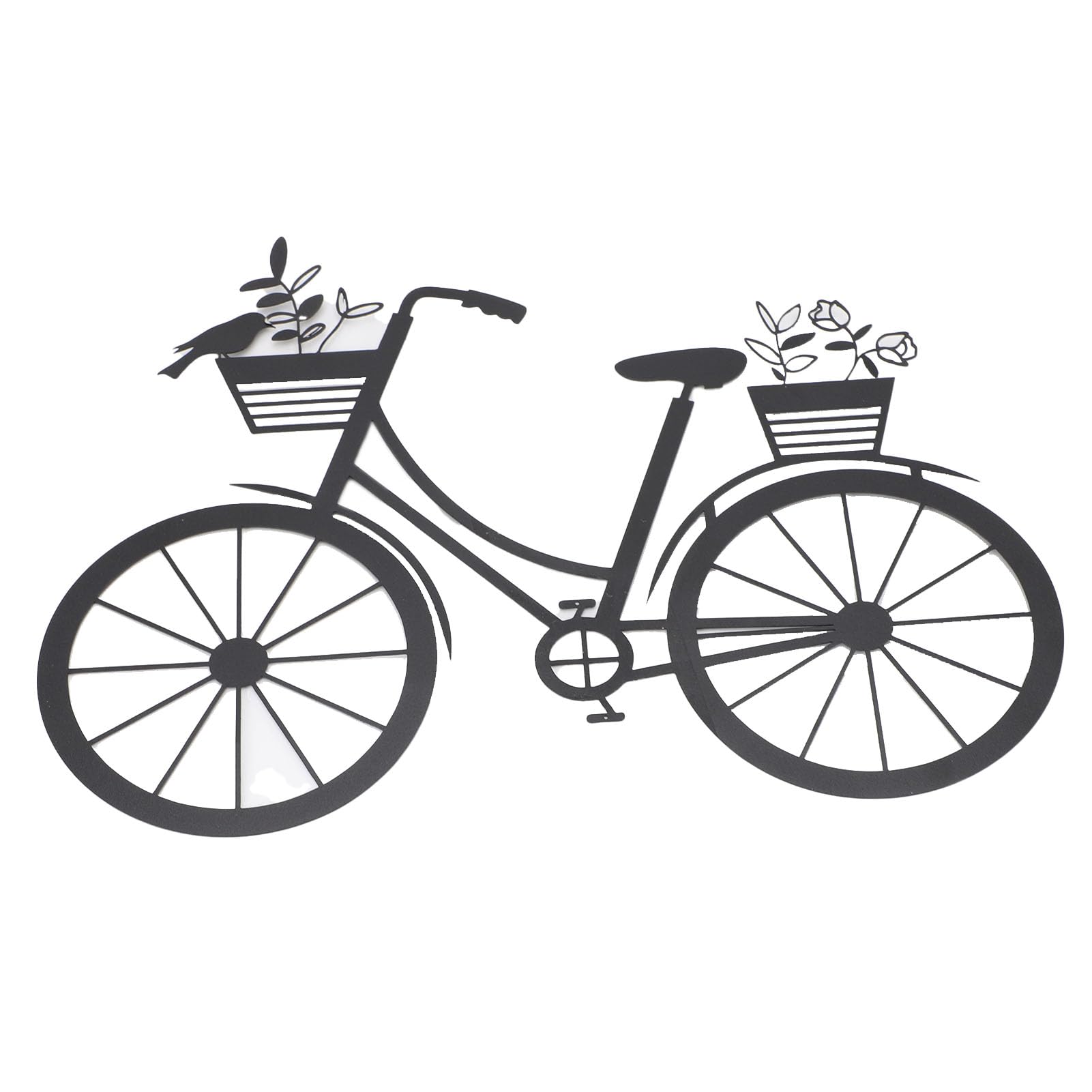 Metal Bike Wall Art Decor Retro Vintage Wall Hanging Sculpture for Housewarming Home Office Bedroom Decorations