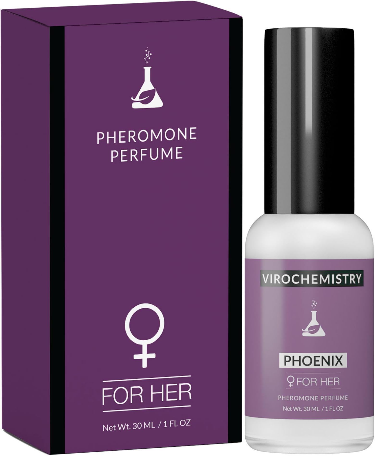 Phoenix Perfume, Personal Fragrance (1 Fl. Oz) - Pheromones to Attract Men, Ultra Strength Organic Fragrance Body Perfume