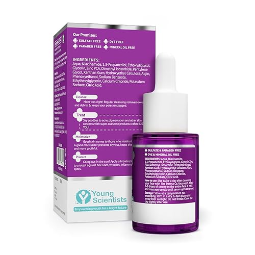 Miniatura 10 de The Derma Co Suero facial de niacinamida al 10% para marcas de acné  Ayuda a reducir manchas, cicatrices y brotes  Controla el aceite y el sebo