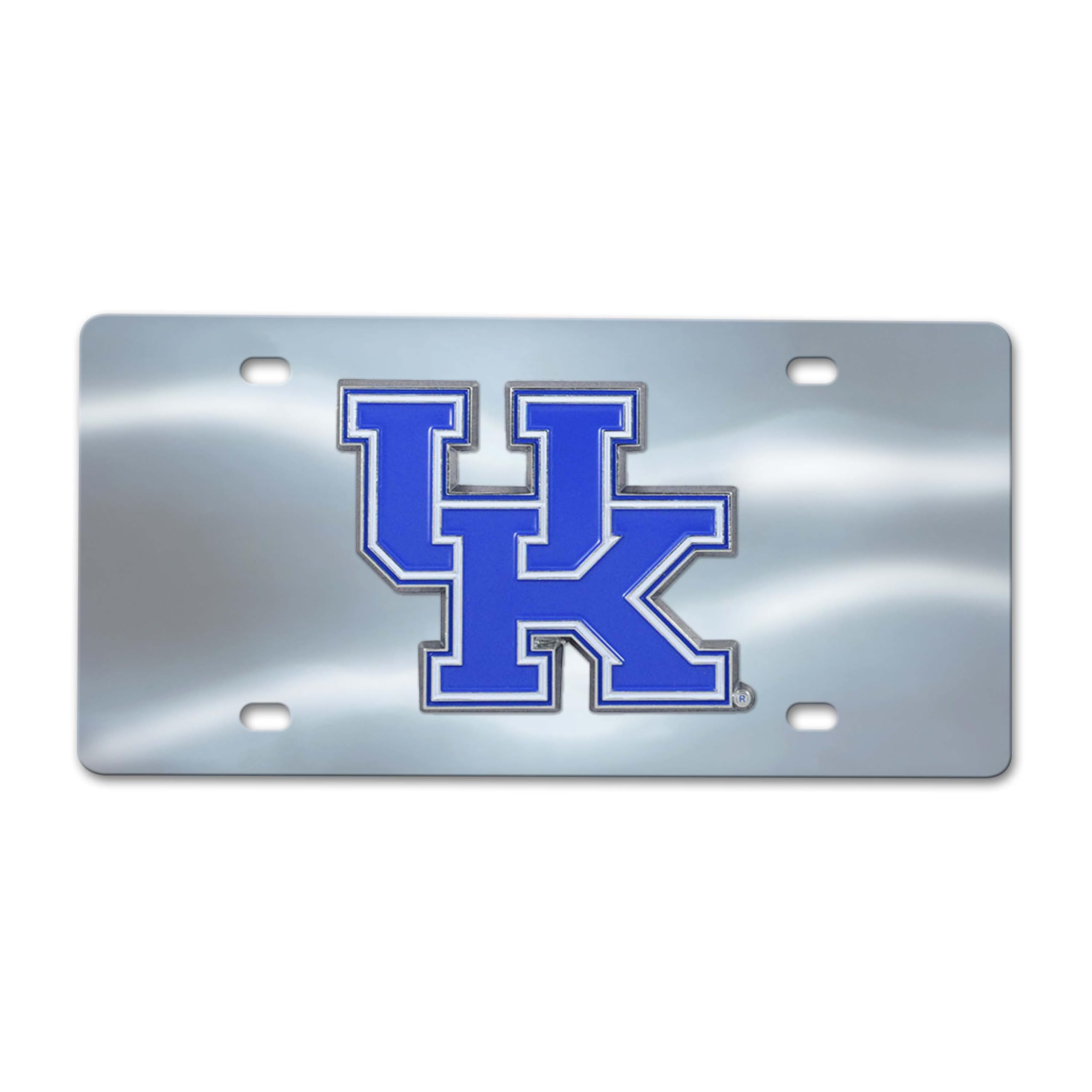 NCAA Kentucky Wildcats Die Cast License Platedie Cast License Plate, Chrome, 6"X12"